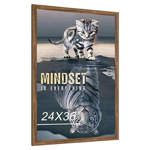24x36 Rustic Brown Poster Frame