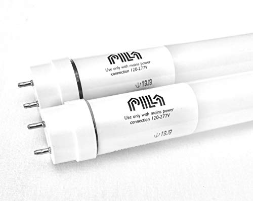 Pila 2-Pack LED T8 T12 Retrofit Ballast Bypass Tube - 5000K Daylight 800 Lumen