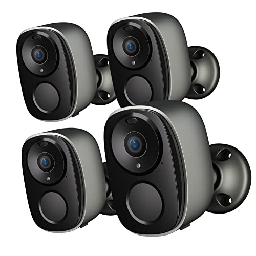 2K Battery Powered Camera for Home Security (BW4-G-4Pack)
