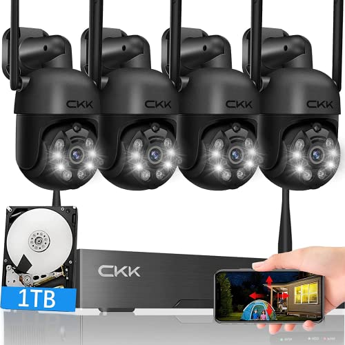 [2K, Expandable 10CH] Wireless Security System with 1TB HDD