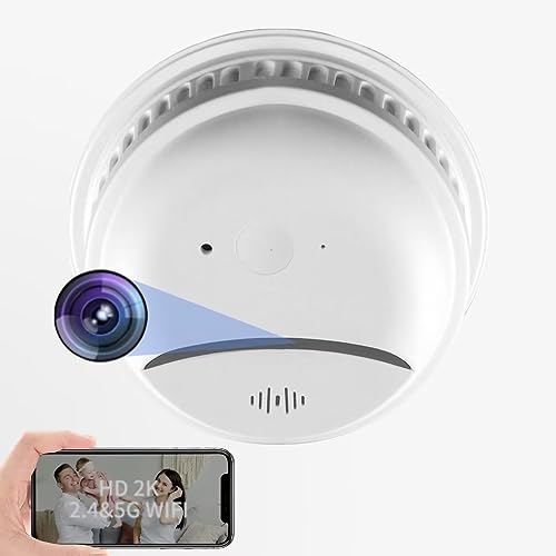 2K HD Wireless Smoke Detector Spy Camera
