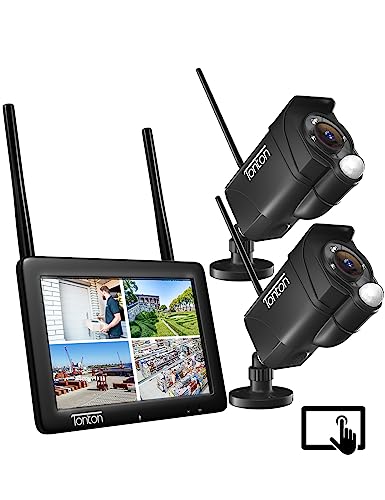 [2K&2-Way Audio&Floodlight] Tonton Portable LCD Security Camera System Wireless