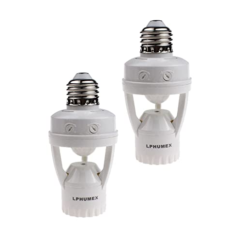 Motion Activated Light Sockets for Existing Lights by LPHUMEX