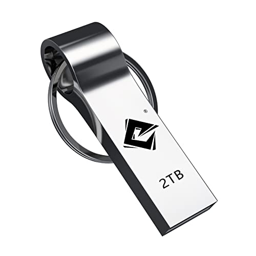 2TB Portable Waterproof USB Flash Drive with Keychain
