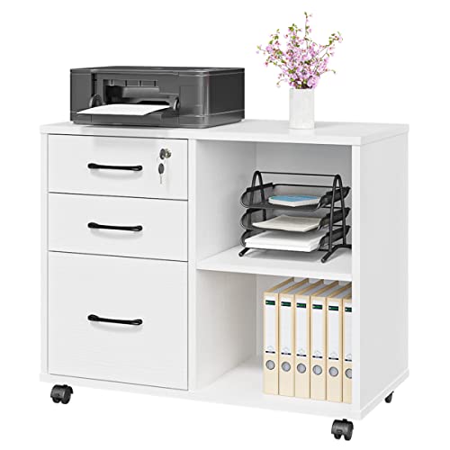 3 Drawer File Cabinets with Open Shelf