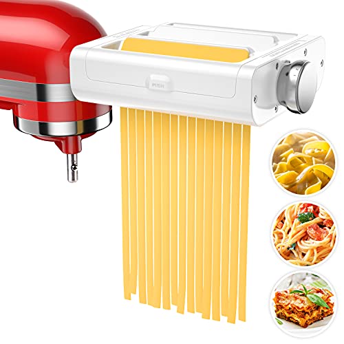 3-in-1 Pasta Maker Attachment for KitchenAid Stand Mixers
