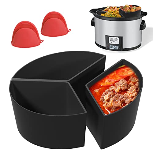 3-in-1 Reusable Silicone Slow Cooker Liners - Large Size Crock Pot Liners