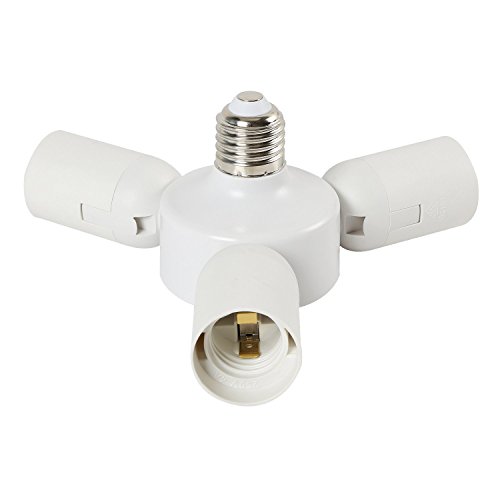 3-in-1 Socket Splitter - Increase Lighting with Multiple Bulbs