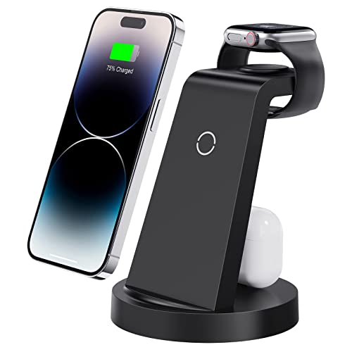 3 in 1 Wireless Charger for iPhone & Apple Watch - Charging Stand Dock for AirPods