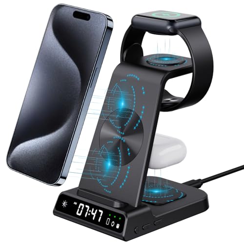 3-in-1 Wireless Charger with Clock