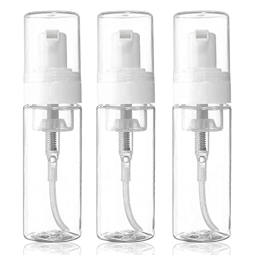 VIGOR PATH Travel-Sized Foaming Pump Bottles - BPA Free (100ml/3.3oz) (Clear)