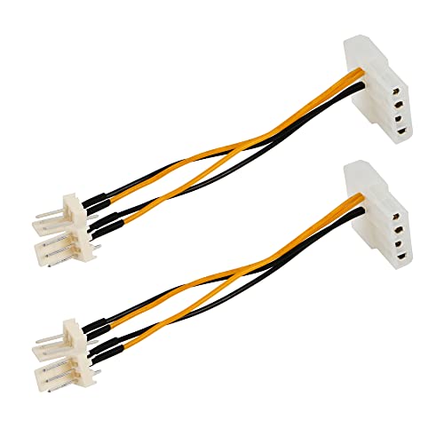 3-Pin Fan to 4-Pin Molex Power Adapter Cable