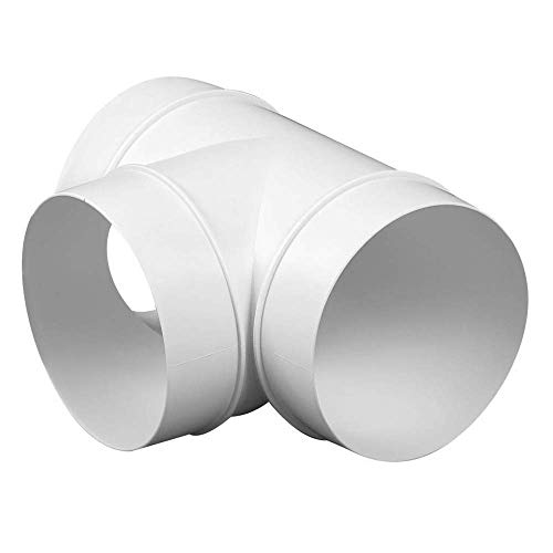 3 Way Duct Hose Connector (4'' inch, White)