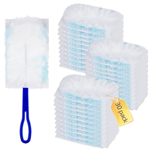 BTRSOLUS 30 Count Swiffer Duster Refills for Multi-Surface Cleaning