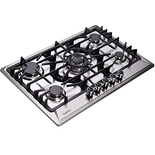 30 Inch Gas Cooktop Stainless Steel 5 Burner Gas Stovetop
