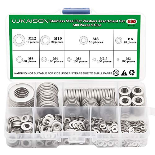304 Stainless Steel Flat Washers Set