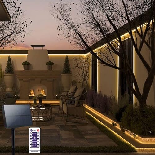DBFAIRY Solar-Powered LED Strip Lights for Outdoor & Indoor Use