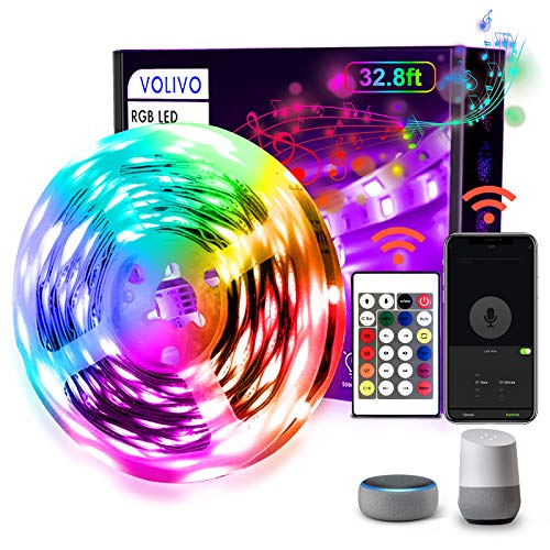 32.8ft WiFi LED Strip Lights: Smart, Colorful, and Versatile