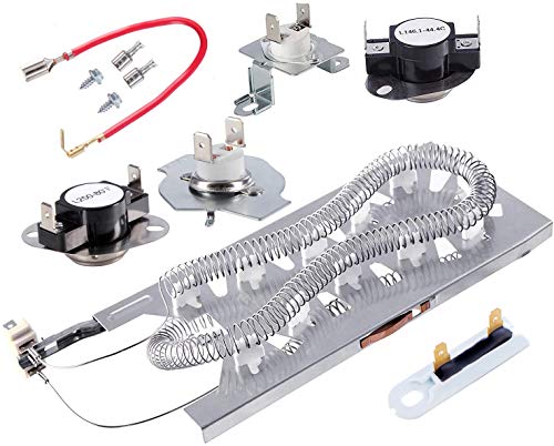 Electric Dryer Heating Element & Thermostat Kit Replacement