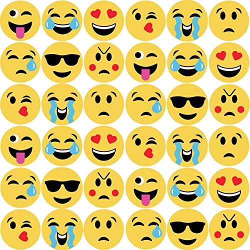 36 Emoji Wall Decals