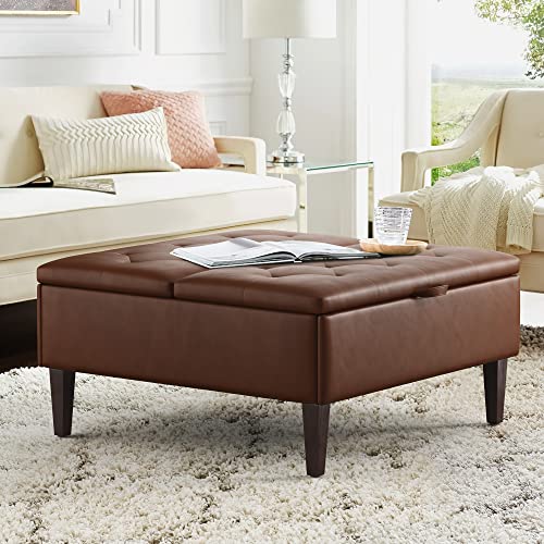 36" Storage Ottoman Lift Top Coffee Table with Large Storage