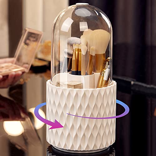 360 Rotatable Personalized Comb Brushes Pen Storage Box Container