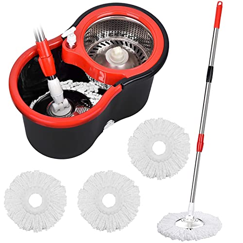 360° Spin Mop and Bucket with Wringer Set