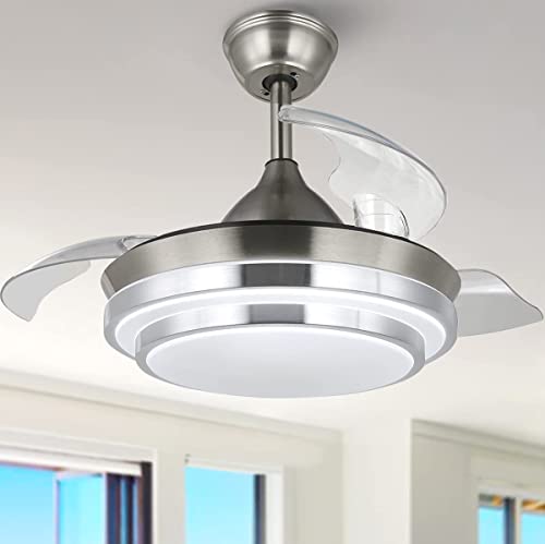 36inch Retractable Ceiling Fan with Lights