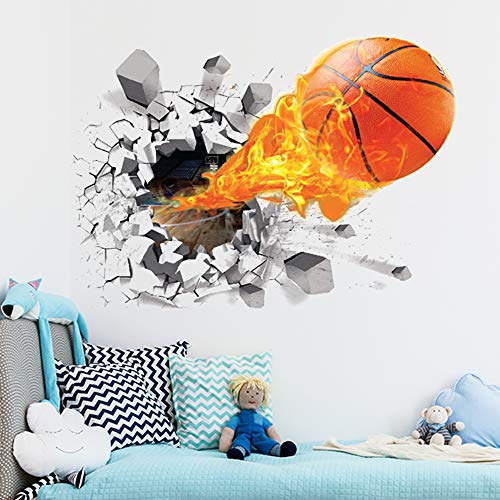 3D Basketball Wall Stickers