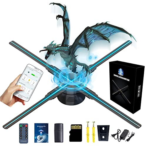 Missyou 3D Hologram Fan WiFi Projector with 700 Videos