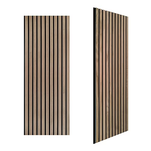 3D Slat Wood Wall Panels - Decorative Sound Absorbing Panels