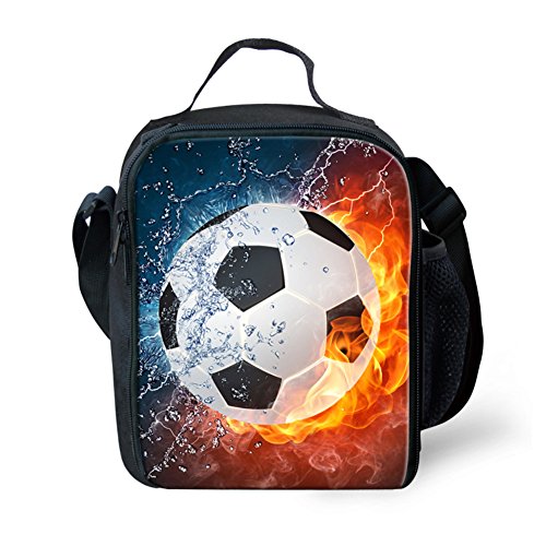 3D Soccer Printing Children Lunchbag