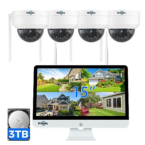 [3TB Storage] Hiseeu Wireless Outdoor Security Cameras