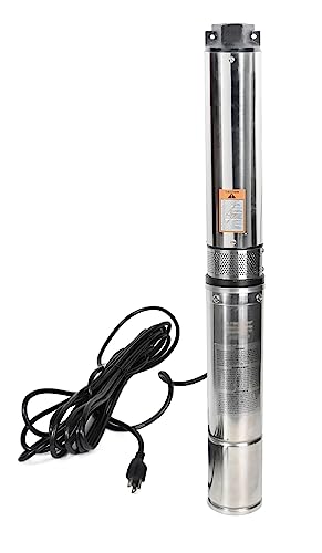 4" Deep Well Submersible Pump with 33ft Electric Cord