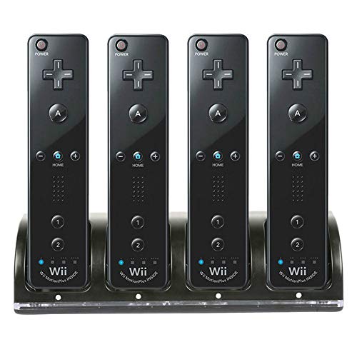 4 in 1 Wii Charging Dock Station with Rechargeable Batteries