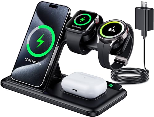 4-in-1 Wireless Charger for iPhone and Samsung