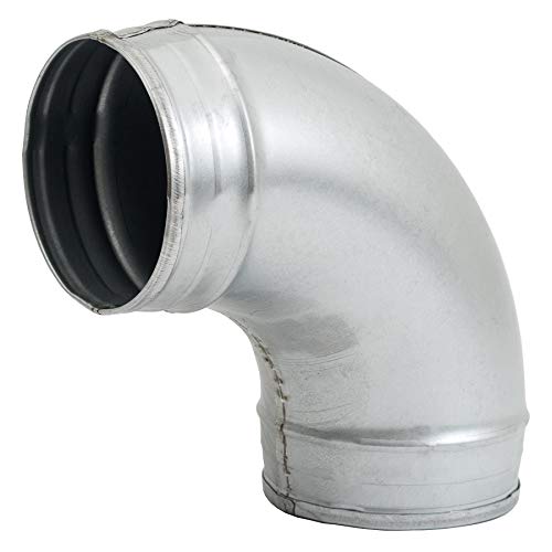 4" Inch 90 Degree Duct Connector -Elbow- Dryer Vent Pipe Elbow Metal Tube for HVAC