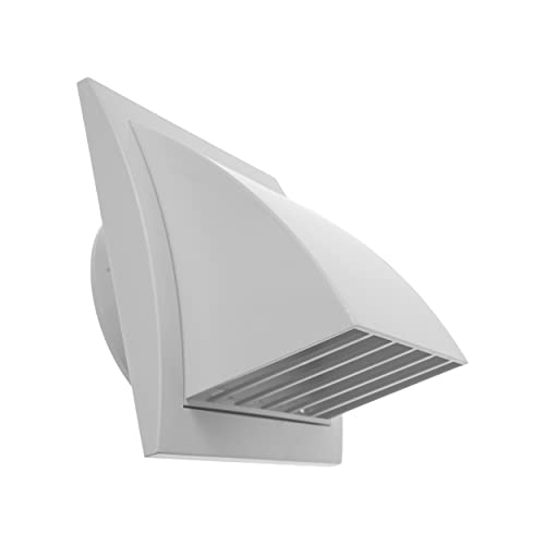 4'' Inch Exhaust Hood Vent with Rain Cover and Flap