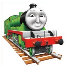 Thomas & Friends Removable Wall Decal Sticker: 4" Henry Green