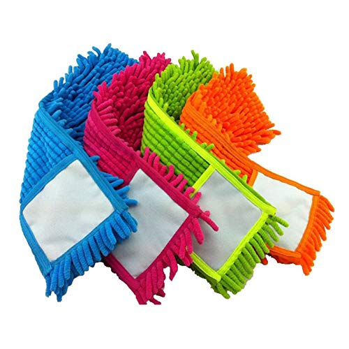 4 Microfiber Dust Mop Refills with Finger-Like Projections
