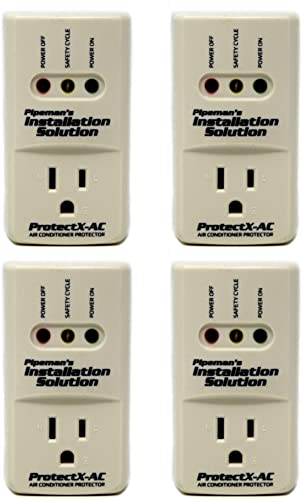 4-Pack 3600 Watts Air Conditioner Surge Brownout Voltage Protector (New Model)