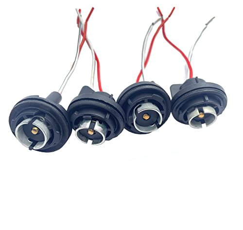 4 Pack LED Bulb Socket Light Base Holder Pre-Wired Wiring Harness