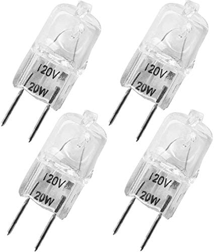 4-Pack WB36X10213 Bulbs for Halogen GE Microwave Oven G8 120V 20W Bulb Replacement WB25X10019 WB08X10050 WB36X10246