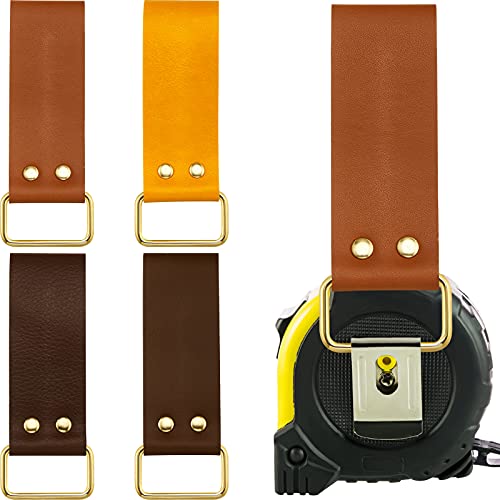 Leather Belt Clip Tape Measure Holder for Tools by Jetec