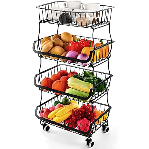 4-Tier Fruit Vegetable Storage Basket