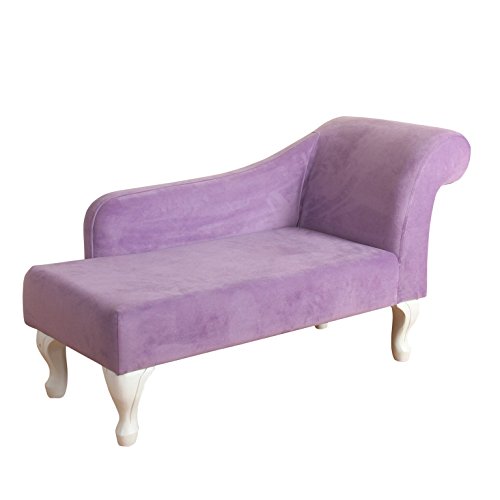 Youth Chaise Lounge in Purple Velvet