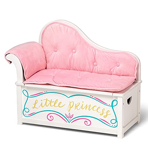 Kids Princess Chaise Lounge with Storage