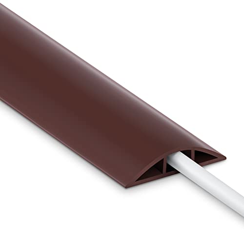Brown PVC Cord Cover for Floor Cable Management
