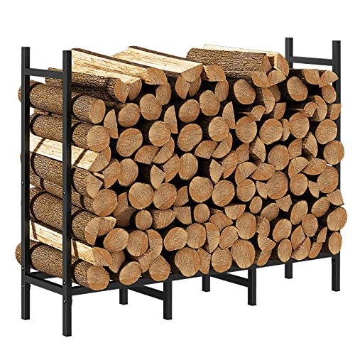 Adjustable Heavy Duty Firewood Rack for Indoor & Outdoor Use