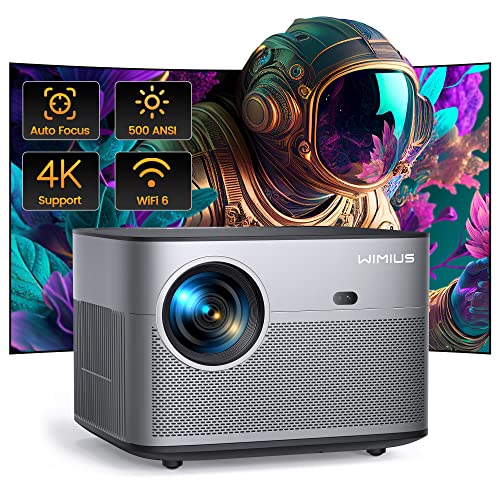 Mini Projector 4K 1080P Support, Portable Projector WiFi6 BT 5.0 Android  11, Smart Projector Auto Horizontal Correction,180°Rotatable Outdoor Movie